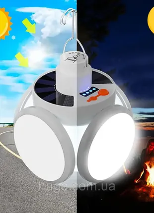 Універсальний кемпінговий ліхтар-лампа bl-2029, 14х12см / акумуляторний ліхтар на...