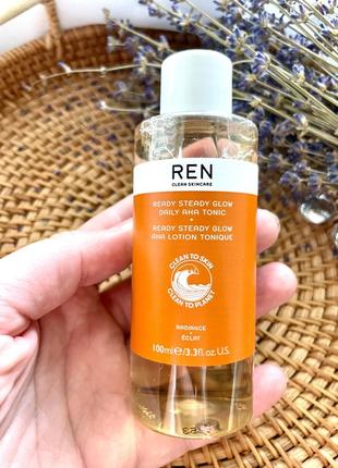 Тонік для обличчя ren radiance ready steady glow daily aha tonic