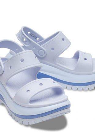Crocs кроксы босоножки сандалии на платформе classic mega crush sandal 207989 dreamscape