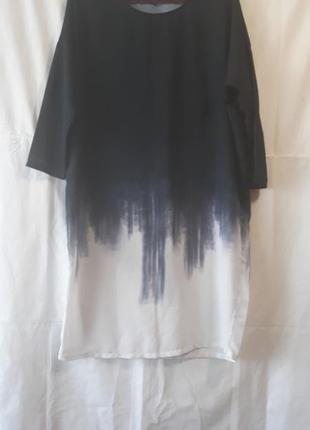 Стильное  платье-туника на подкладке