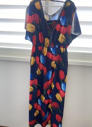 Літня святкова сукня в пол