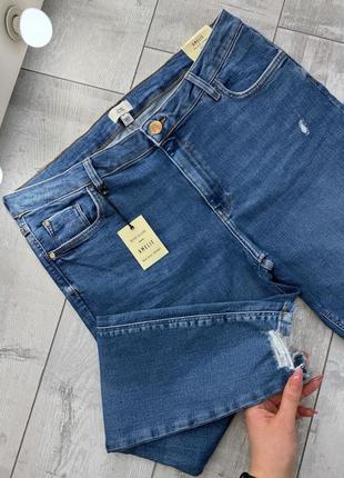 Джинси з високою посадкою від river island  тягнуться ✅ якість ✅  номер: 2148   стан: ідеальний з етикеткою   розмір: 18/xl