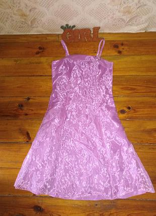 Роскошное нарядное розовое платье можно на выпускной подростка