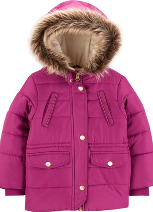 Зимняя куртка carters бордовая