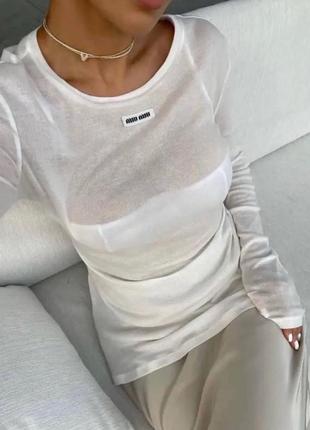 Лонгслів miu miu