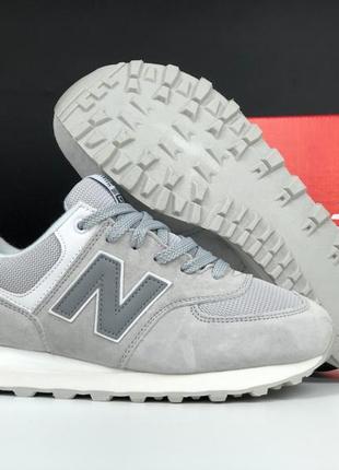 New balance 574 кроссовки кеды женские замшевые 1950 баланс осенние весенние демисезонные отличное качество низкие замша свет серые