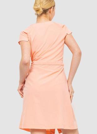 Сукня софт, колір персиковий, 230r0284 фото