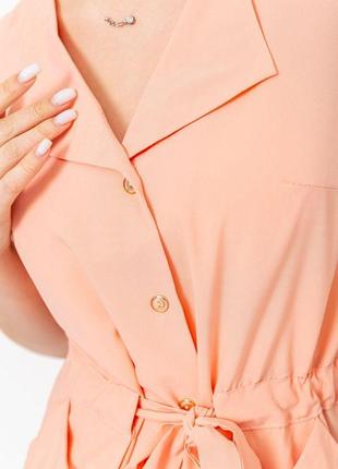 Сукня софт, колір персиковий, 230r0285 фото