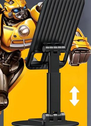 Подставка для смартфона металл+пластик transformers bumblebee tf-x06, с вращением на 360 градусов, black9 фото