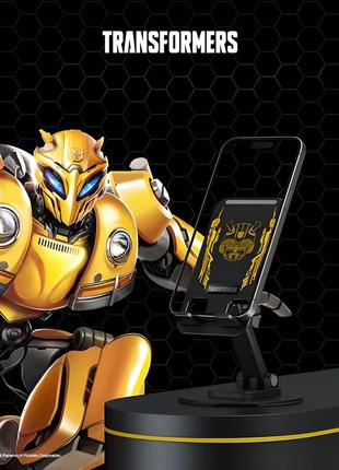 Подставка для смартфона металл+пластик transformers bumblebee tf-x06, с вращением на 360 градусов, black4 фото