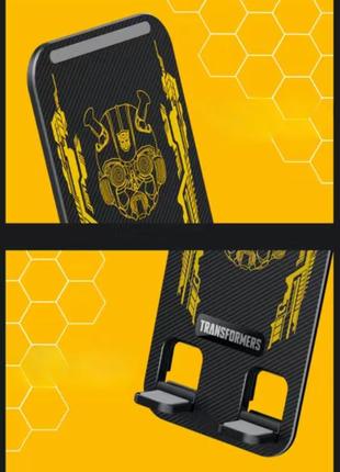 Подставка для смартфона металл+пластик transformers bumblebee tf-x06, с вращением на 360 градусов, black7 фото