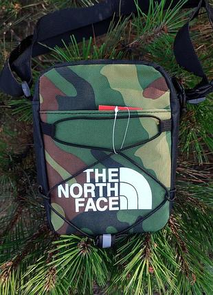 Мужская борсетка the north face/ женский мессенджер через плечо/ сумка через плечо черная / белая сумка / сумка тн / портфель