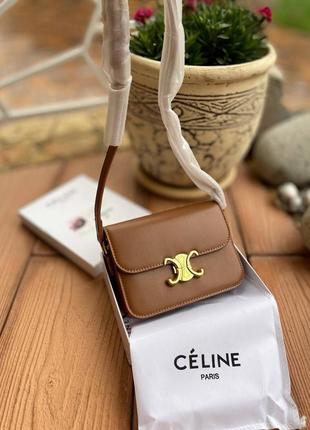 Женская сумочка celine коричневая😻