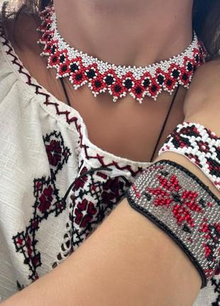 Силка из бисера. цвет мокрый асфальт.