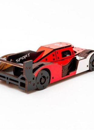 Гоночний автомобіль racing car модель з дерева конструктор із 146 деталей3 фото