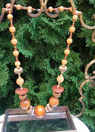 Бусы деревянные от mark and spencer