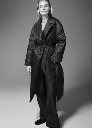 Пальто-тренч из синтепона zara.