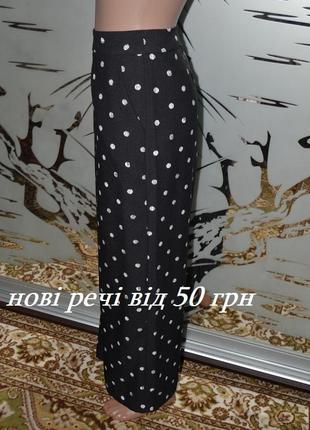 Штани широкі плаццо кюлоти в горох marks & spencer
