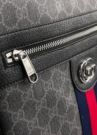 Мужская кожаная сумка люкс качества в брендовом стиле5 фото