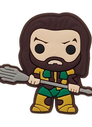 Джибітси для кроксів md078 «аквамен» 1 шт.