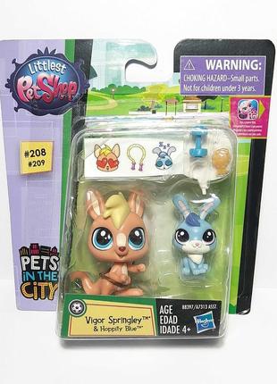Littlest pet shop lps лпс пет шоп ексклюзивна фігурка кенгуру та зайчик