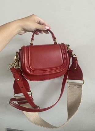 Красная сумка zara новая коллекция
