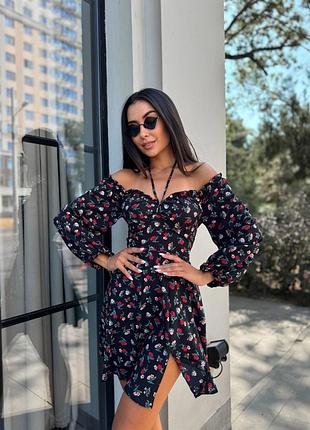 Платье цветочное