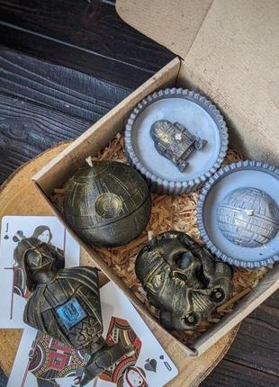 Star wars box. набір свічок ручної роботи