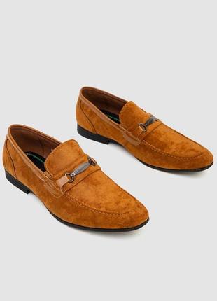 Туфлі чоловічі замша, колір коричневий, 243rga6060-93 фото