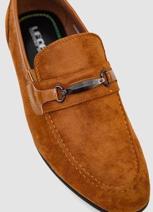 Туфлі чоловічі замша, колір коричневий, 243rga6060-92 фото