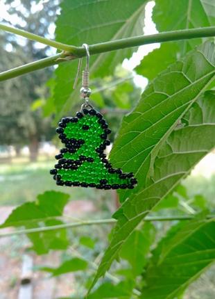 Сережки з бісеру 3