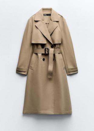 Тренч плащ zara