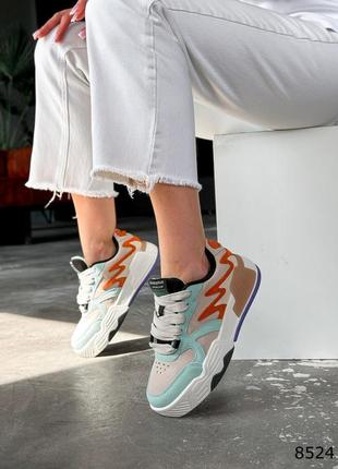 Стильні яскраві кросівки жіночі замшеві весняні-осінні,замша-жіноче взуття весна-осінь4 фото