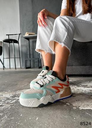 Стильні яскраві кросівки жіночі замшеві весняні-осінні,замша-жіноче взуття весна-осінь5 фото