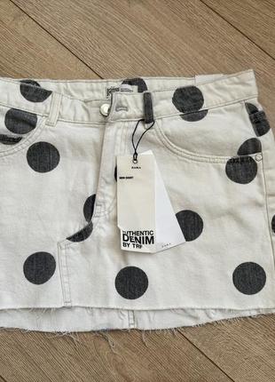 Джинсова юбка zara denim