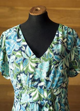 Синее летнее платье миди женское caroll paris, размер xl, 2xl2 фото