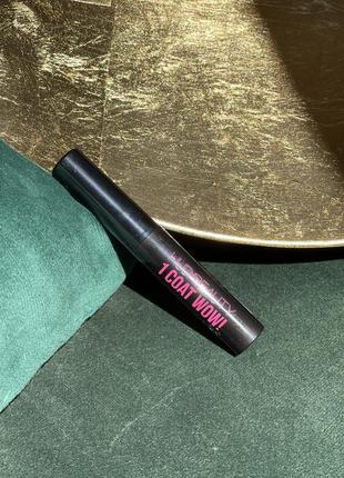 Туш для ресниц huda beauty 1 coat wow!, 2 ml
