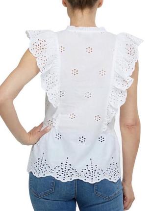 Блуза коттоновая прошва р.38м h&m