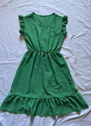 Красивое зеленое платье итальялия