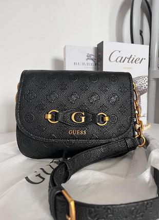 Сумка guess, черная кросс-боди