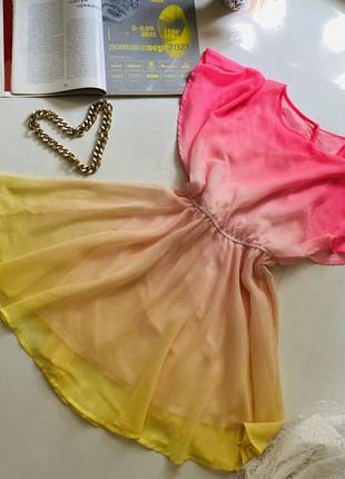 Сукня омбре дуже стильна та яскрава від h&m 💛