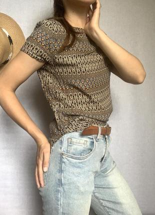 Блуза с принтом