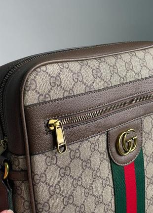 Мужская кожаная сумка люкс качества в брендовом стиле6 фото