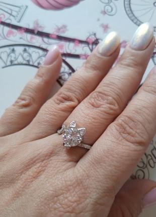 Серебряное кольцо "котик"9 фото