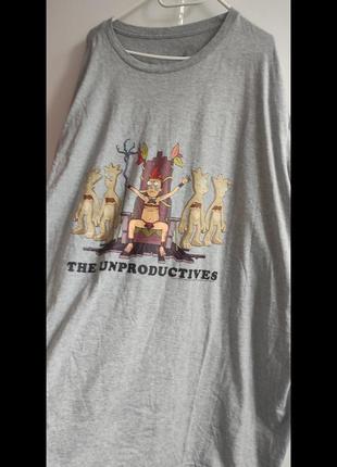 Розмір 4 xl нова футболка майка з європи the unproductives непродуктивні