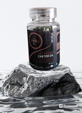 Капсулы от выпадения волос с касторовым маслом sevich hair castrool oil, 30 капсул
