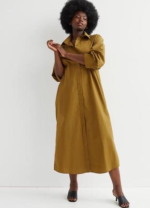 Платье  рубашка коттон