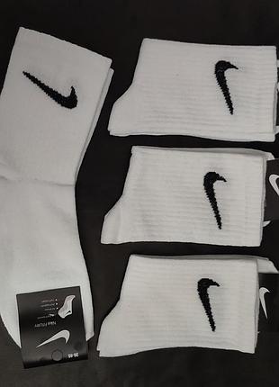 Мужские носки nike / женские носки / высокие белые носки / спортивные носки /футбольные носки / белые носки / баскетбольные чулки5 фото