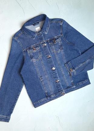 🎁1+1=3 фірмова синя джинсова куртка denim co на дівчинку 11 - 12 років