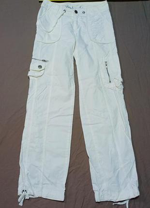 Талія 37 см ambruchi size m штани білі
